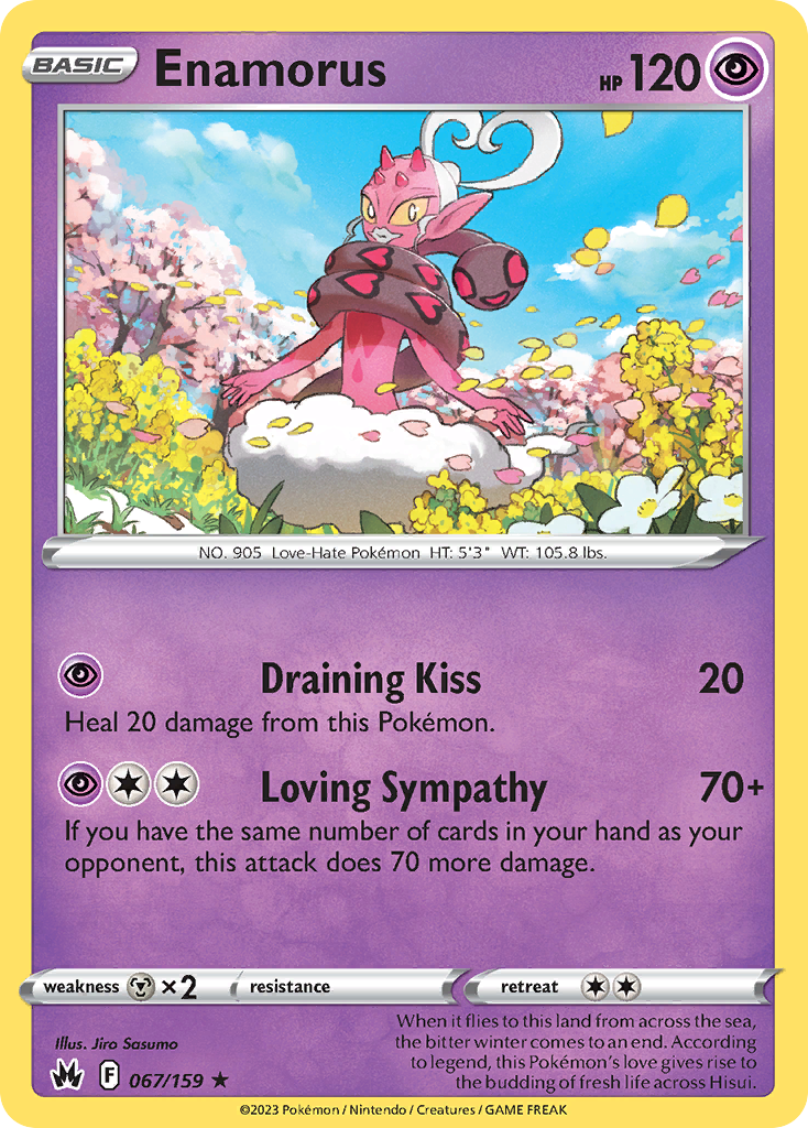 Enamorus 67 Rare card from Crown Zenith