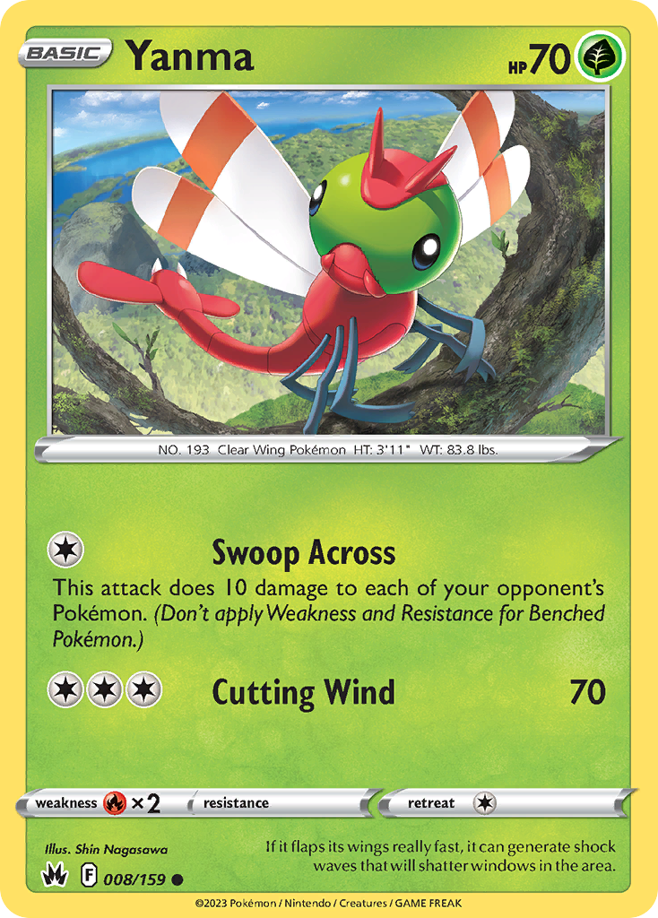 Yanma 8 Common card from Crown Zenith