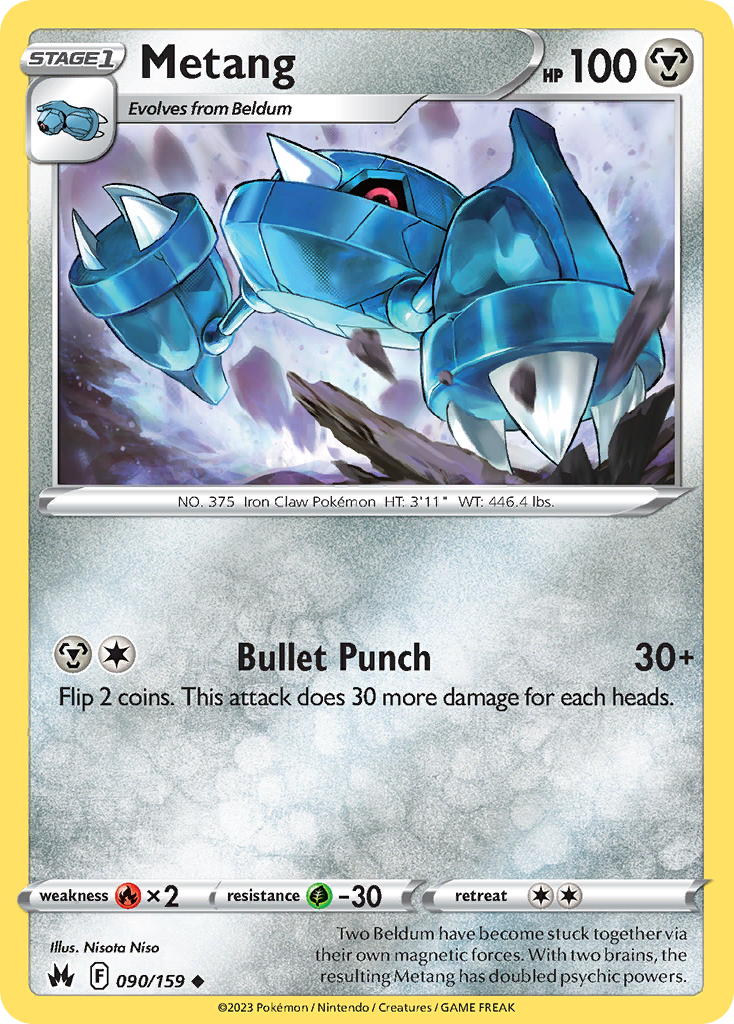 Metang 90 Uncommon card from Crown Zenith