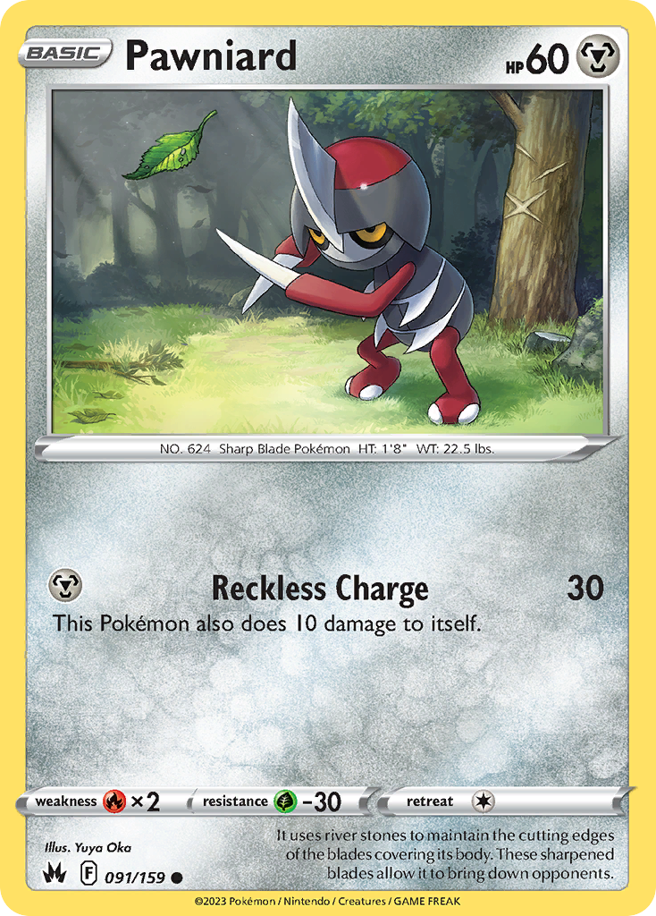 Pawniard 91/159 Common card from Crown Zenith