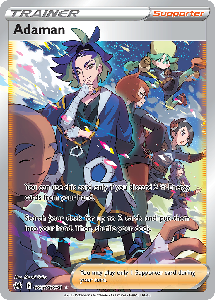 Adaman GG57 Rare Ultra card from Crown Zenith Galarian Gallery