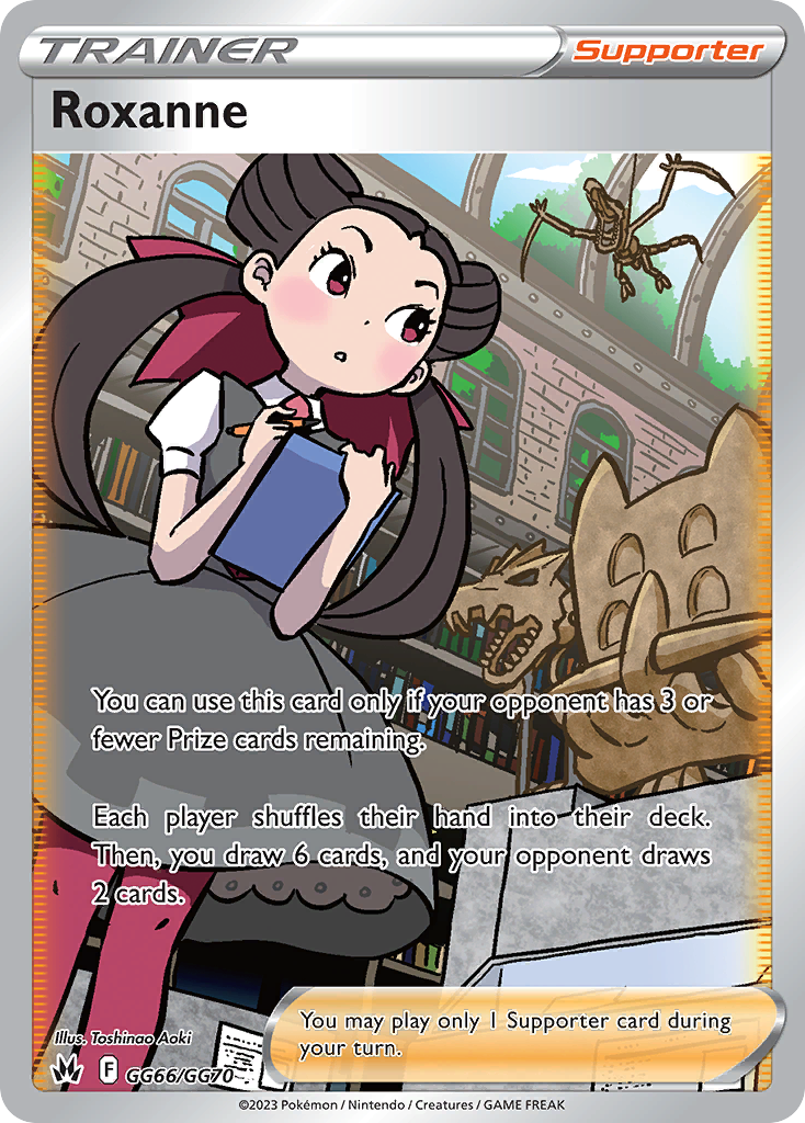 Roxanne GG66 Rare Ultra card from Crown Zenith Galarian Gallery