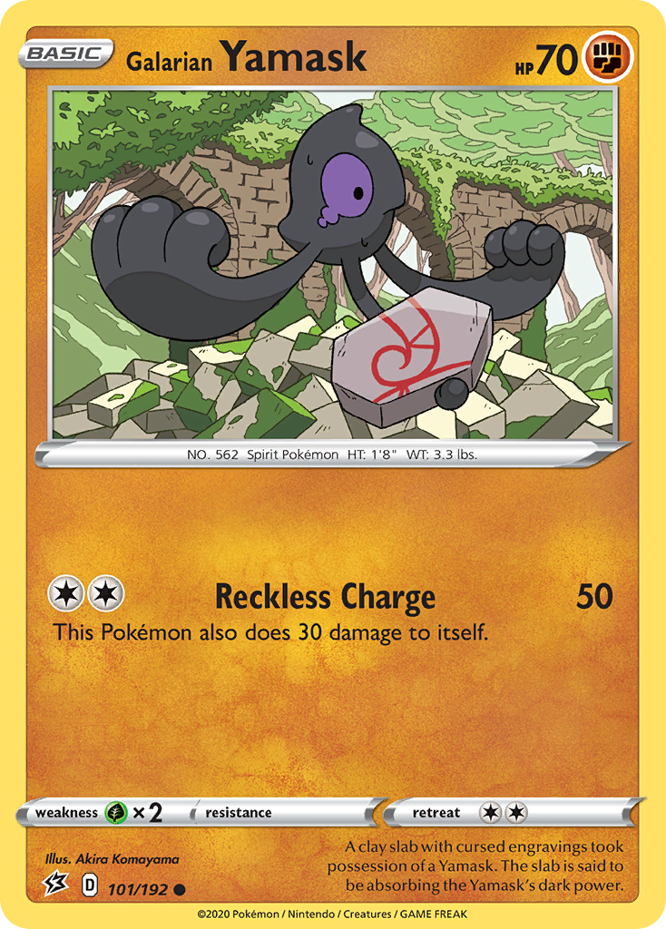 Galarian Yamask 101/192 Common card from Rebel Clash