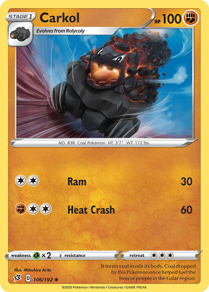 Carkol 106/192 Uncommon card from Rebel Clash