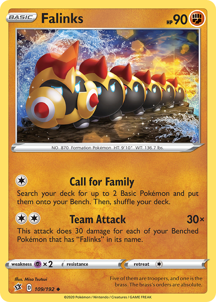 Falinks 109 Uncommon card from Rebel Clash