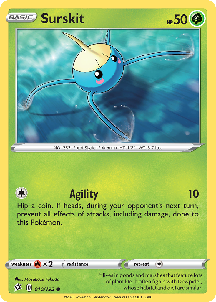 Surskit 10 Common card from Rebel Clash