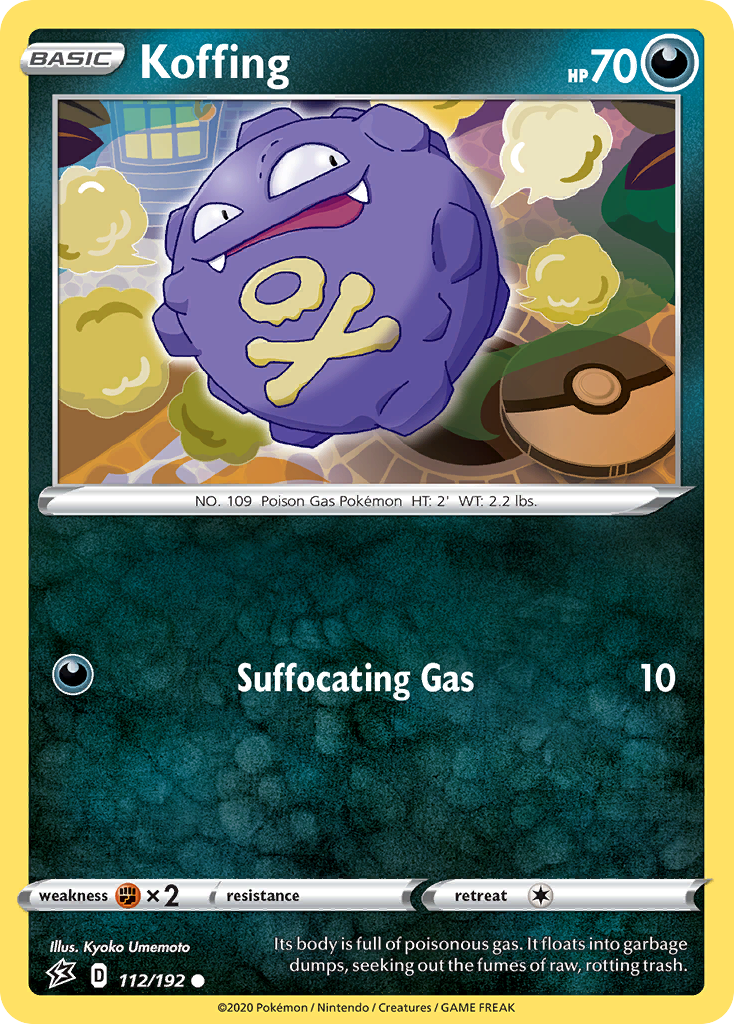 Koffing 112/192 Common card from Rebel Clash