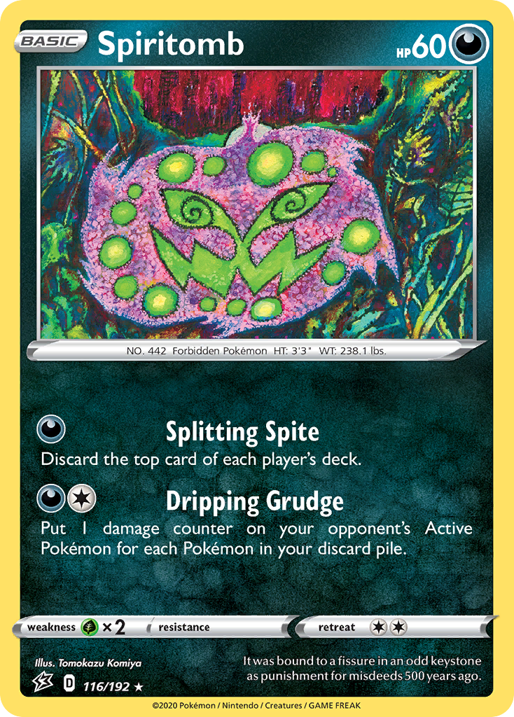 Spiritomb 116/192 Rare card from Rebel Clash