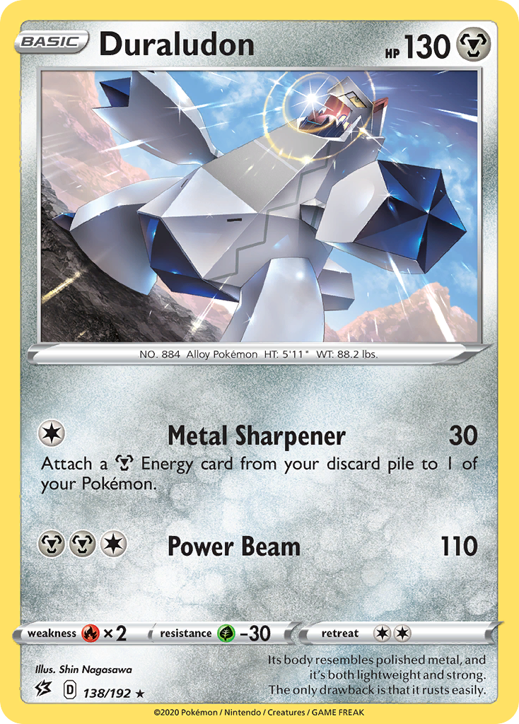 Duraludon 138 Rare Holo card from Rebel Clash