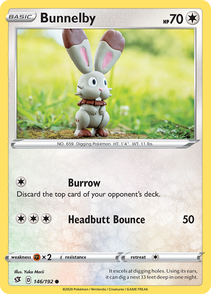 Bunnelby 146 Common card from Rebel Clash
