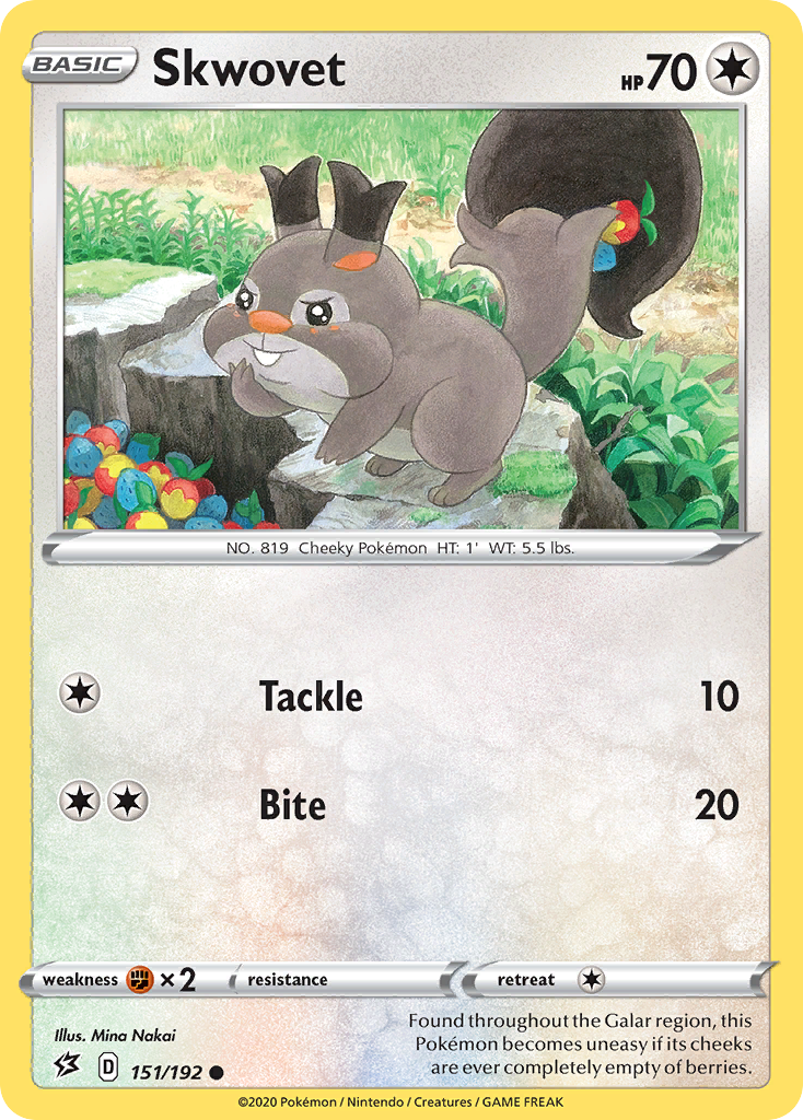 Skwovet 151 Common card from Rebel Clash