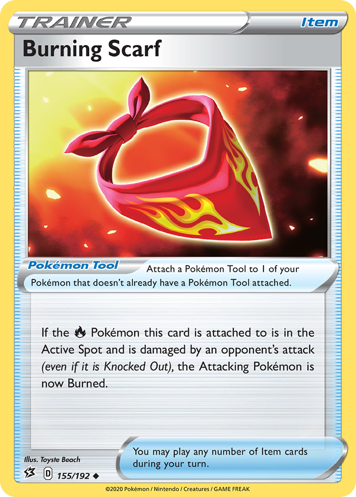 Burning Scarf 155 Uncommon card from Rebel Clash