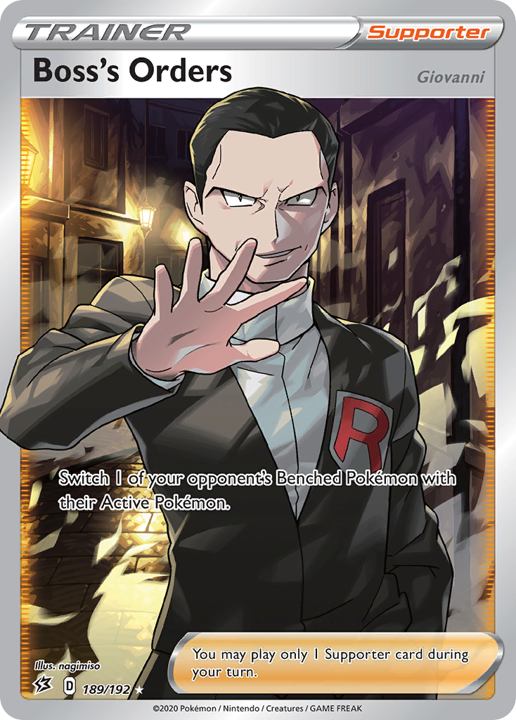 Boss's Orders 189/192 Rare Ultra card from Rebel Clash