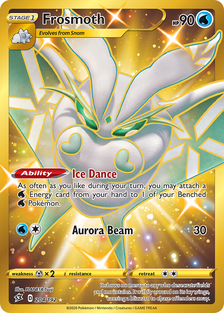 Frosmoth 204 Rare Secret card from Rebel Clash