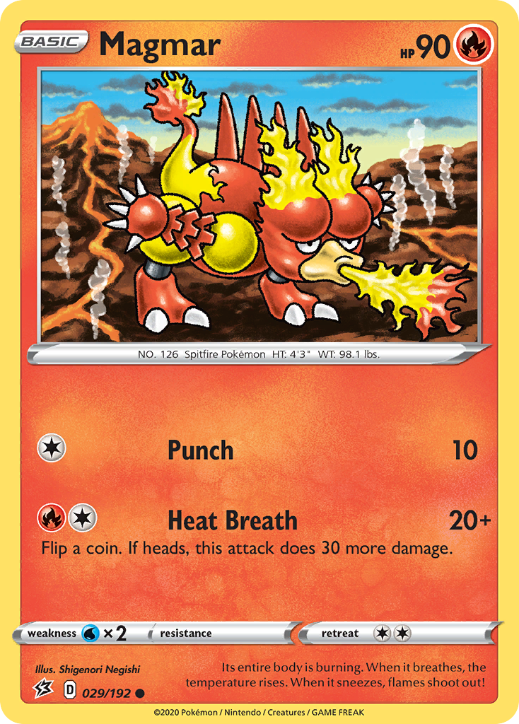 Magmar 29 Common card from Rebel Clash