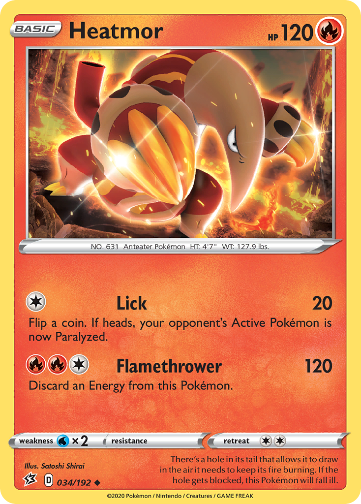Heatmor 34/192 Uncommon card from Rebel Clash