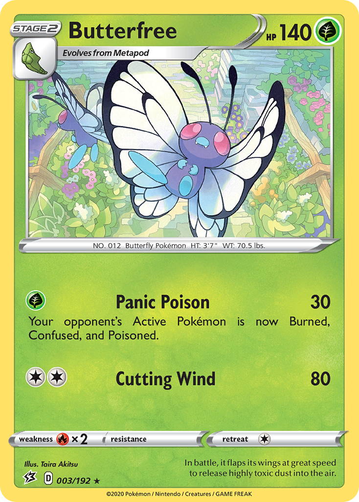 Butterfree 3 Rare card from Rebel Clash
