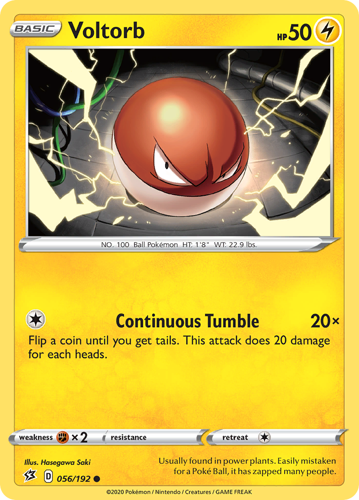 Voltorb 56 Common card from Rebel Clash