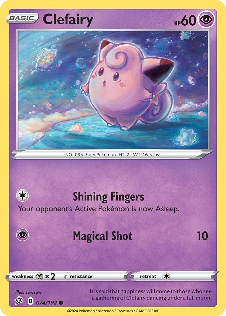Clefairy 74/192 Common card from Rebel Clash