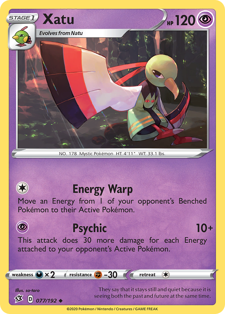 Xatu 77 Uncommon card from Rebel Clash