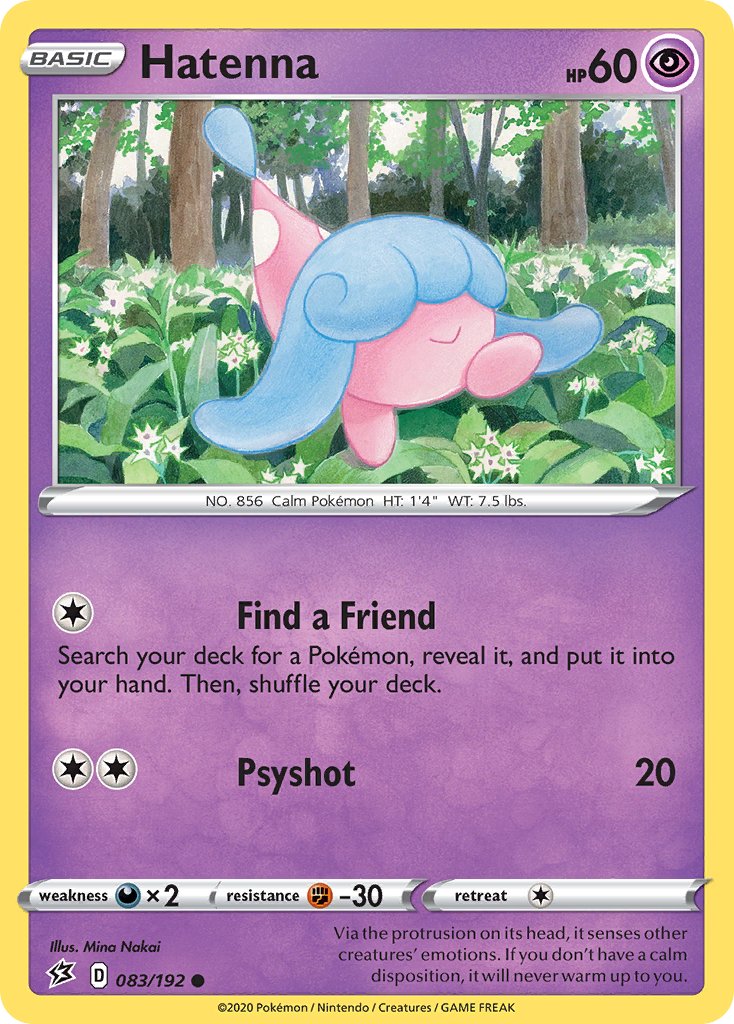 Hatenna 83 Common card from Rebel Clash