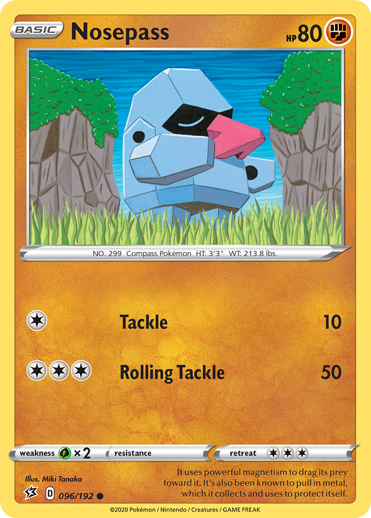 Nosepass 96 Common card from Rebel Clash
