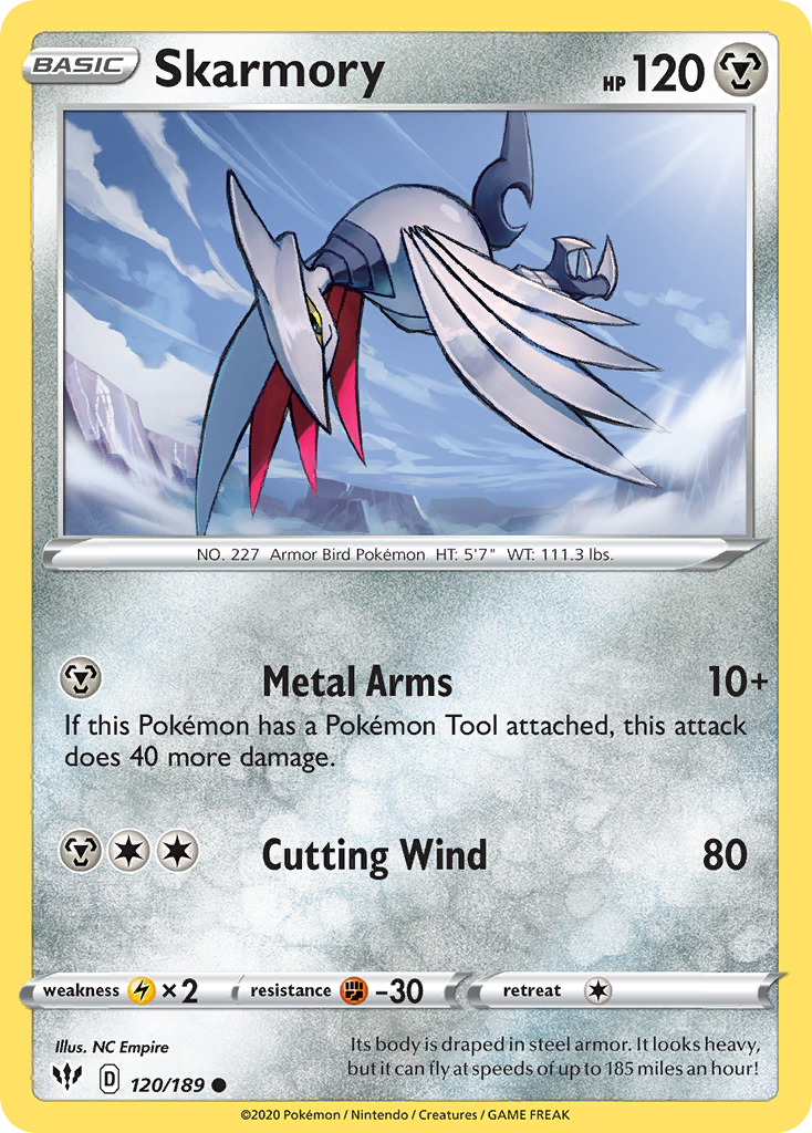 Skarmory 120 Common card from Darkness Ablaze