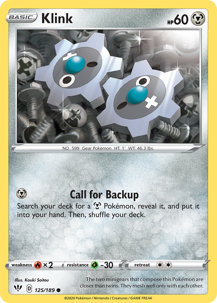 Klink 125/189 Common card from Darkness Ablaze