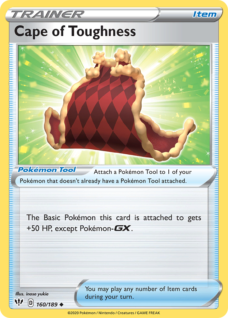 Cape of Toughness 160 Uncommon card from Darkness Ablaze