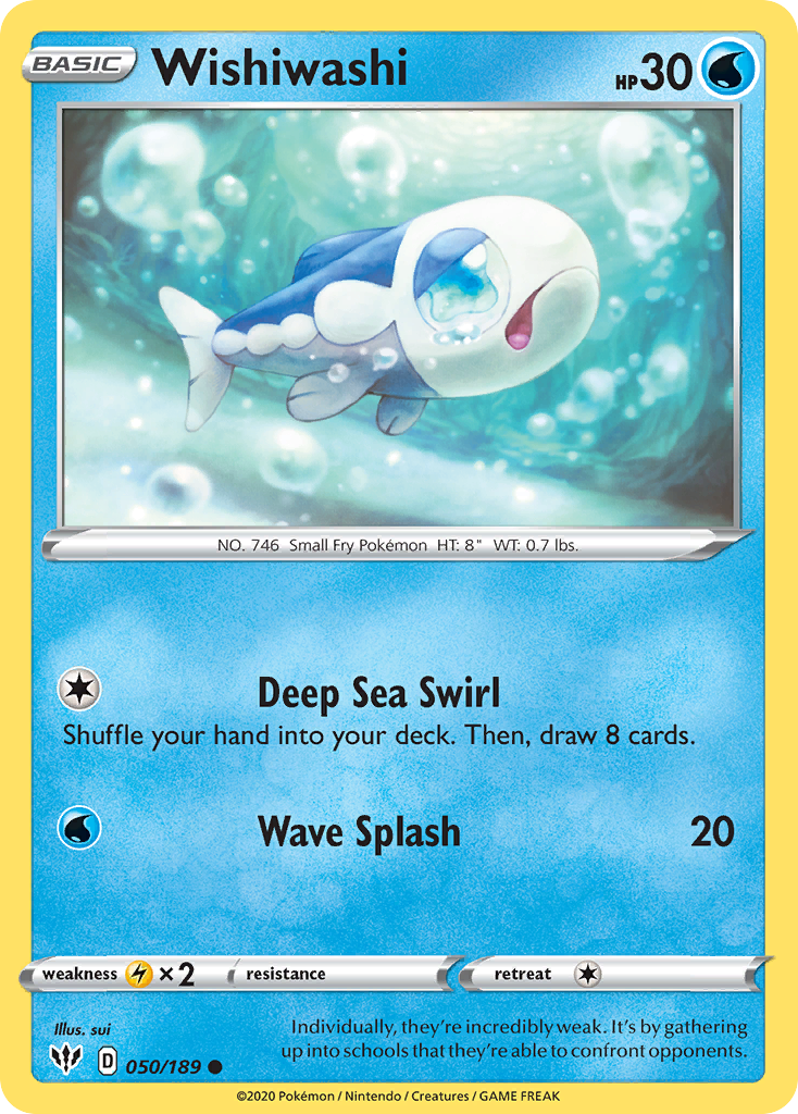 Wishiwashi 50 Common card from Darkness Ablaze