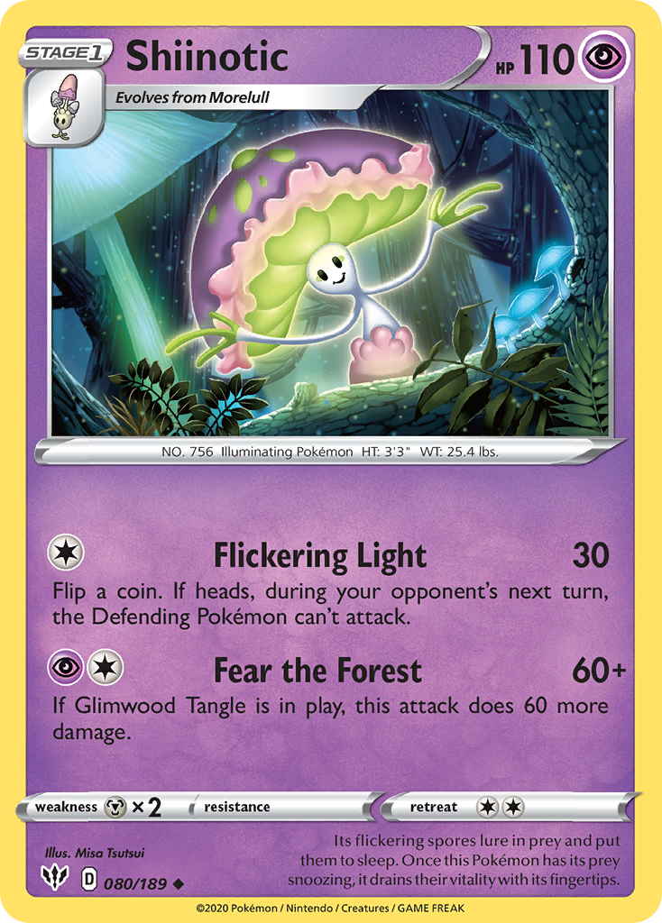 Shiinotic 80 Uncommon card from Darkness Ablaze