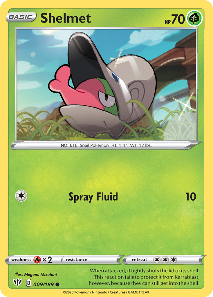 Shelmet 9 Common card from Darkness Ablaze