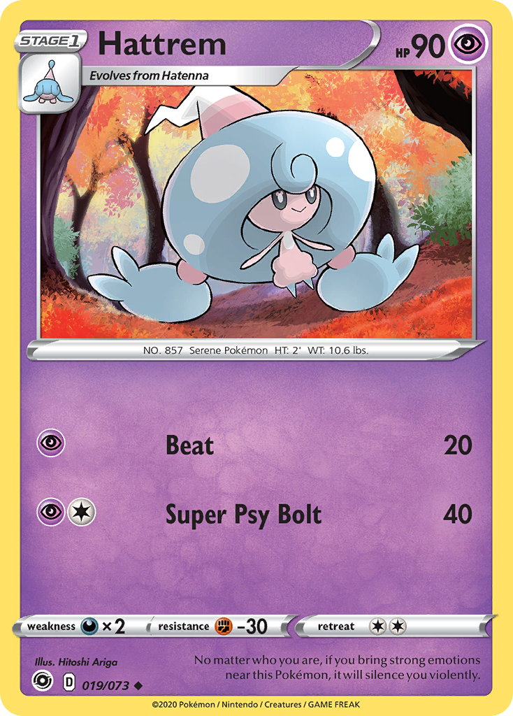 Hattrem 19 Uncommon card from Champion's Path