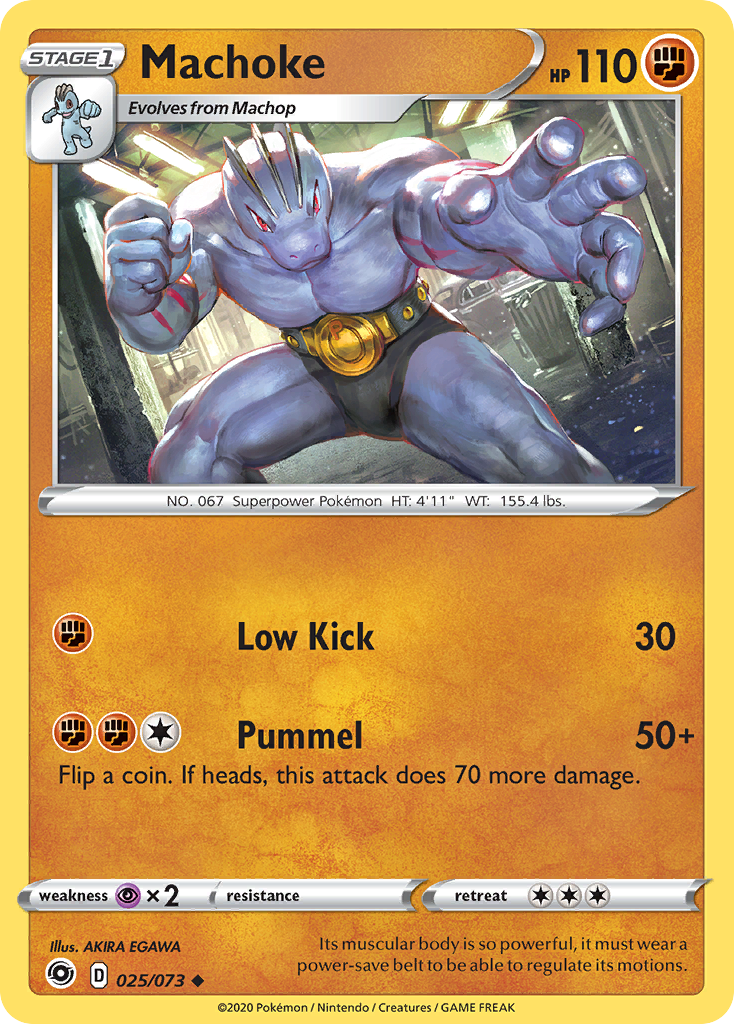 Machoke 25 Uncommon card from Champion's Path