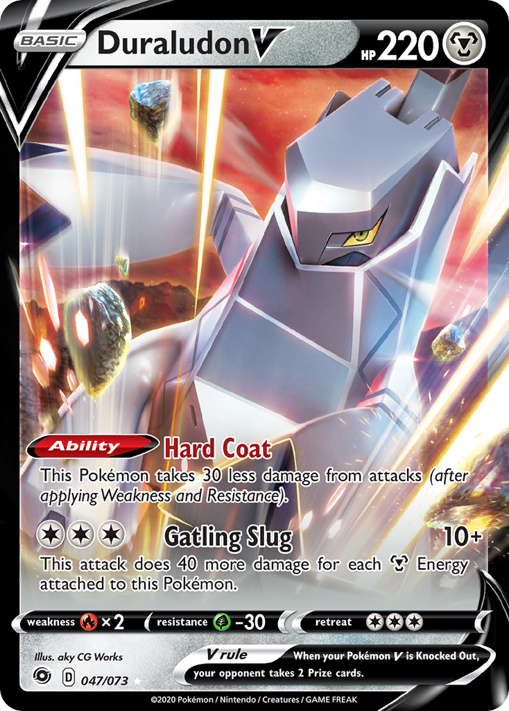 Duraludon V 47/73 Rare Holo V card from Champion's Path