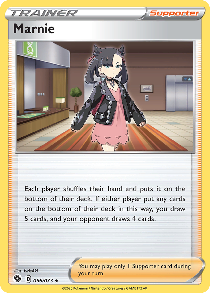 Marnie 56 Rare Holo card from Champion's Path