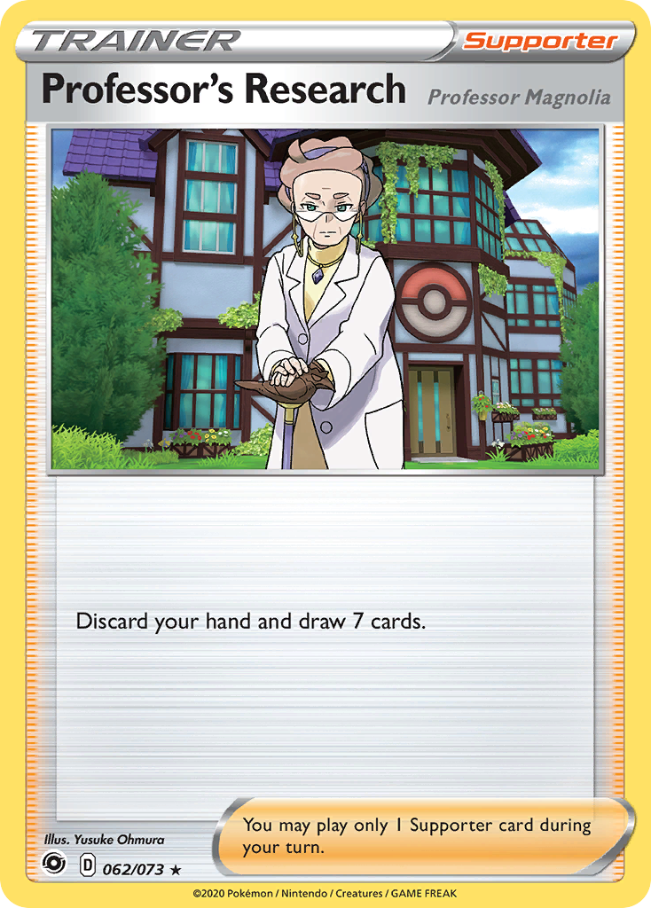 Professor's Research (Professor Magnolia) 62 Rare Holo card from Champion's Path