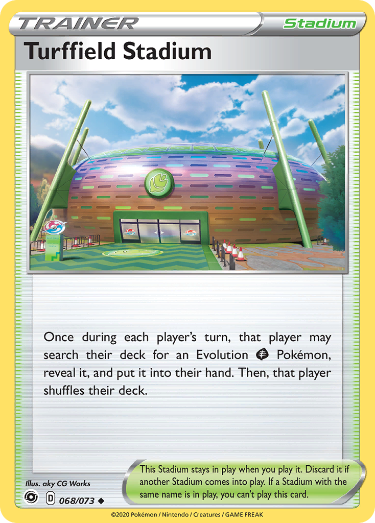 Turffield Stadium 68 Uncommon card from Champion's Path