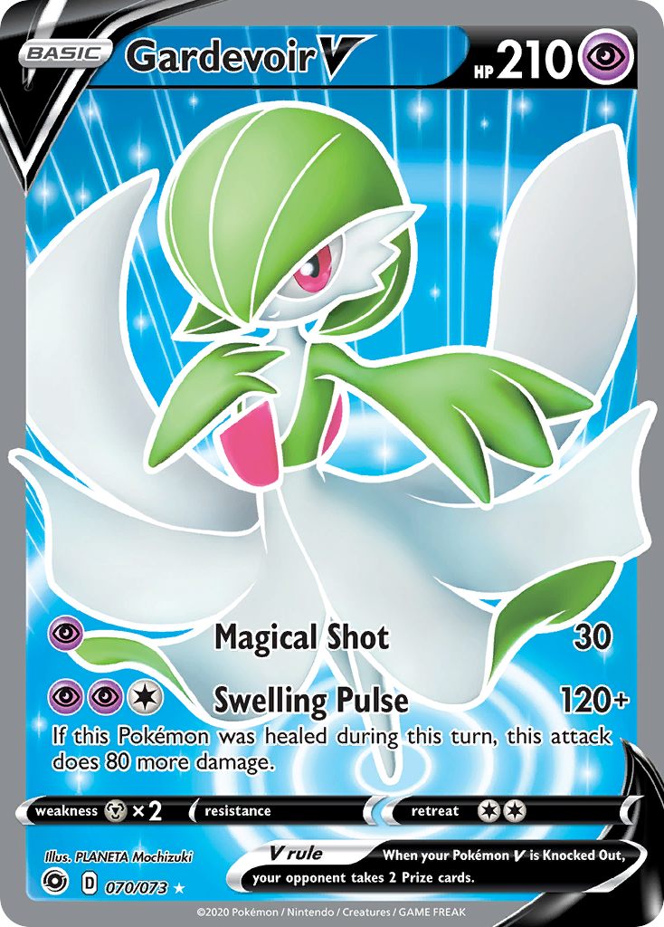 Gardevoir V 70/73 Rare Ultra card from Champion's Path