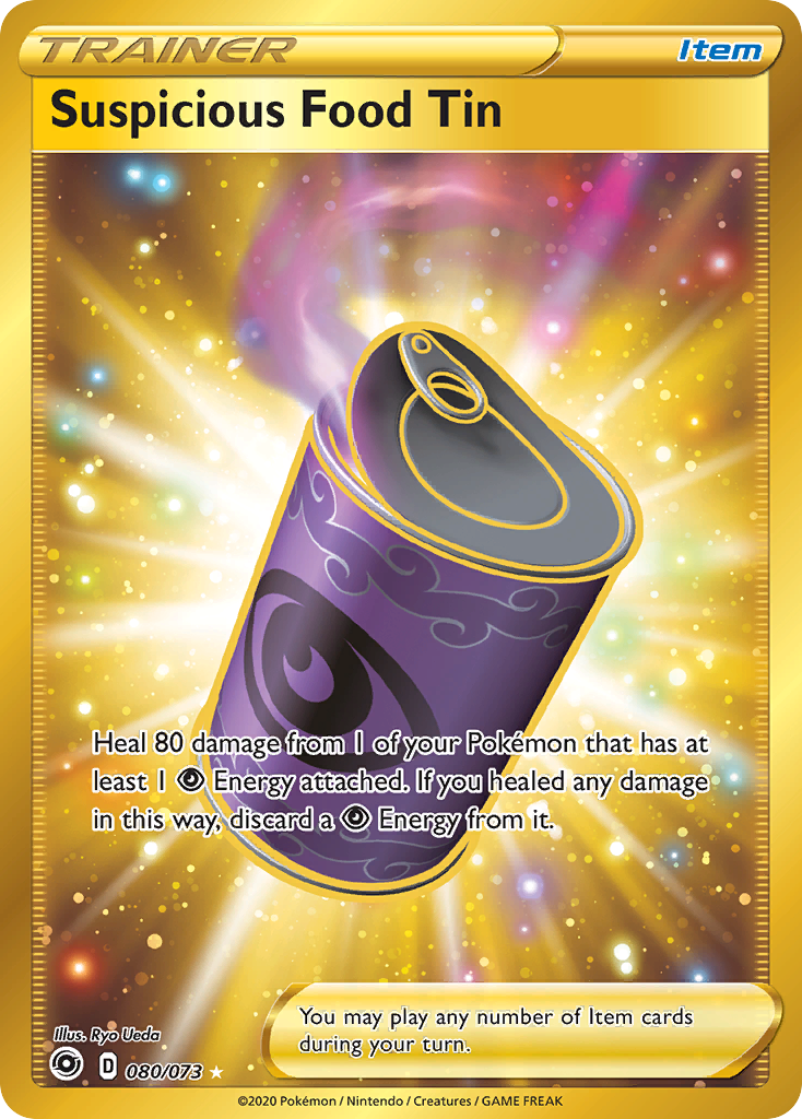 Suspicious Food Tin 80 Rare Secret card from Champion's Path