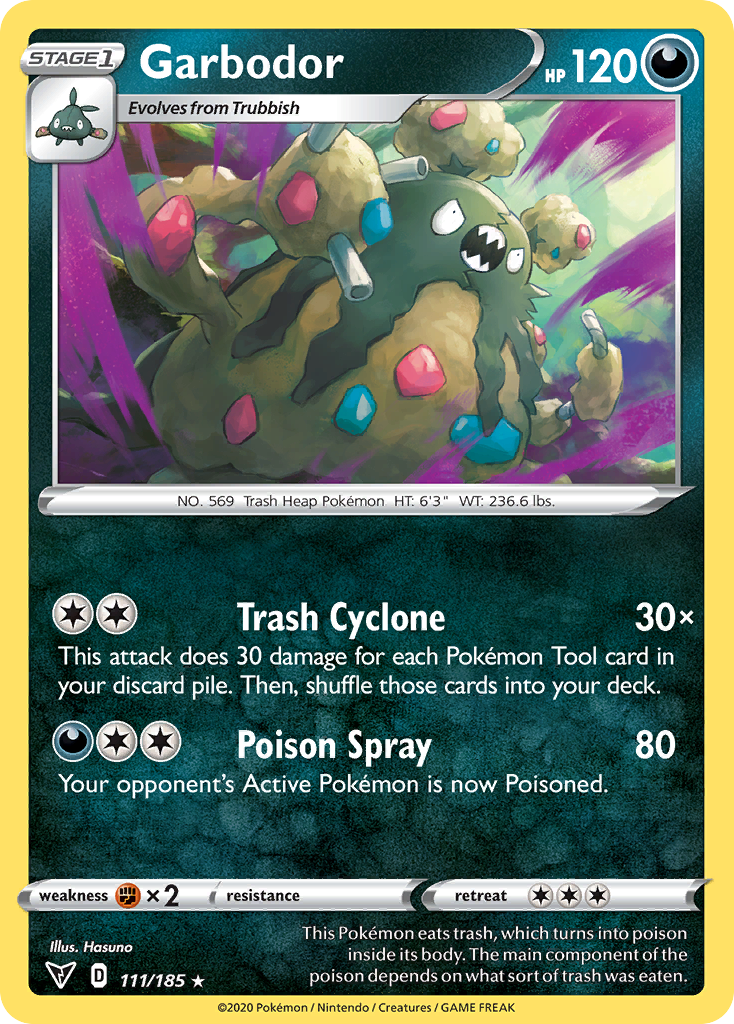 Garbodor 111/185 Rare card from Vivid Voltage