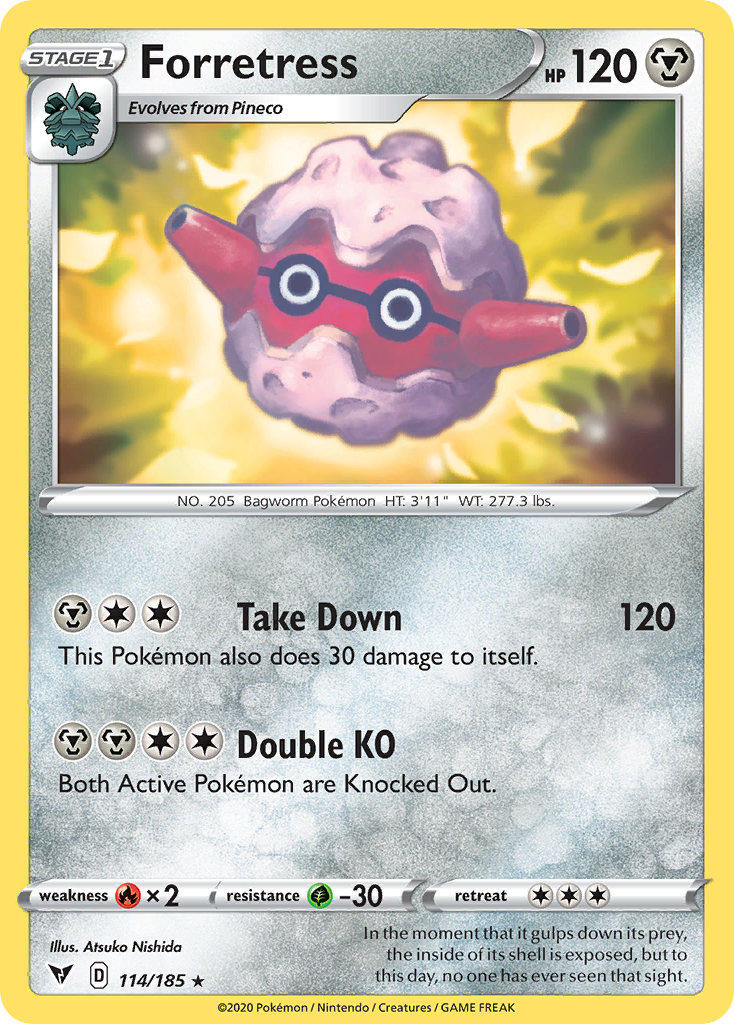 Forretress 114/185 Rare card from Vivid Voltage