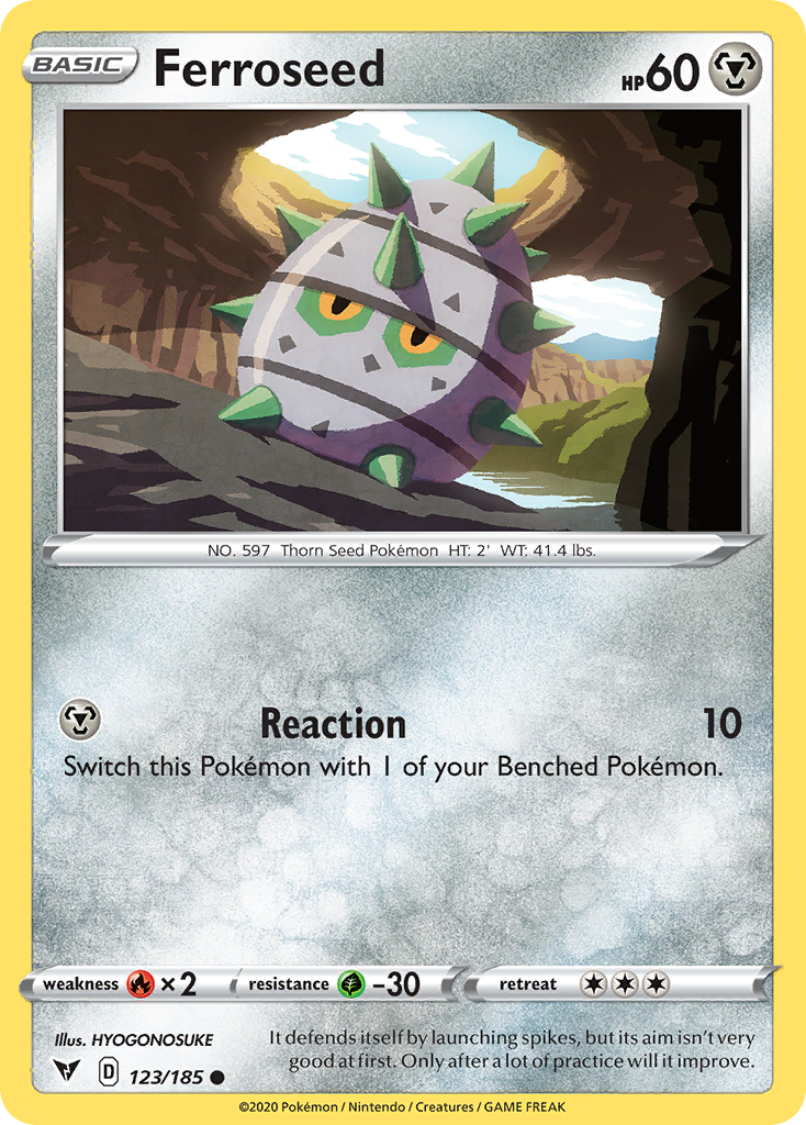 Ferroseed 123 Common card from Vivid Voltage