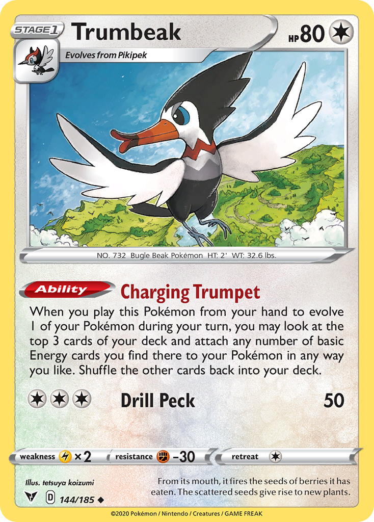 Trumbeak 144 Uncommon card from Vivid Voltage