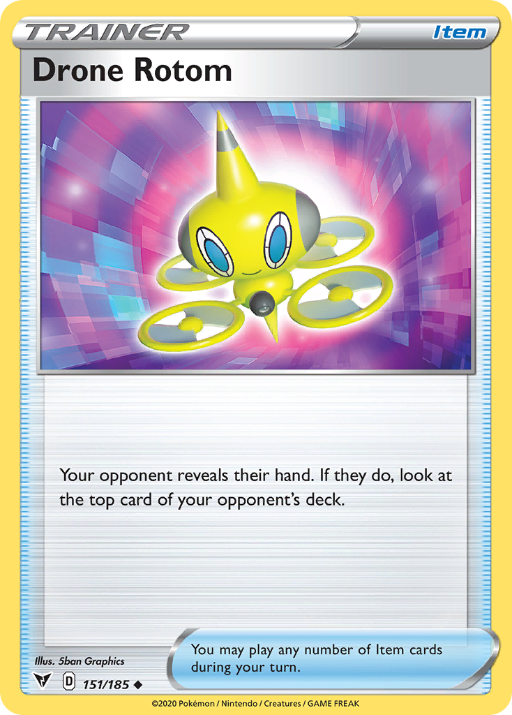Drone Rotom 151 Uncommon card from Vivid Voltage