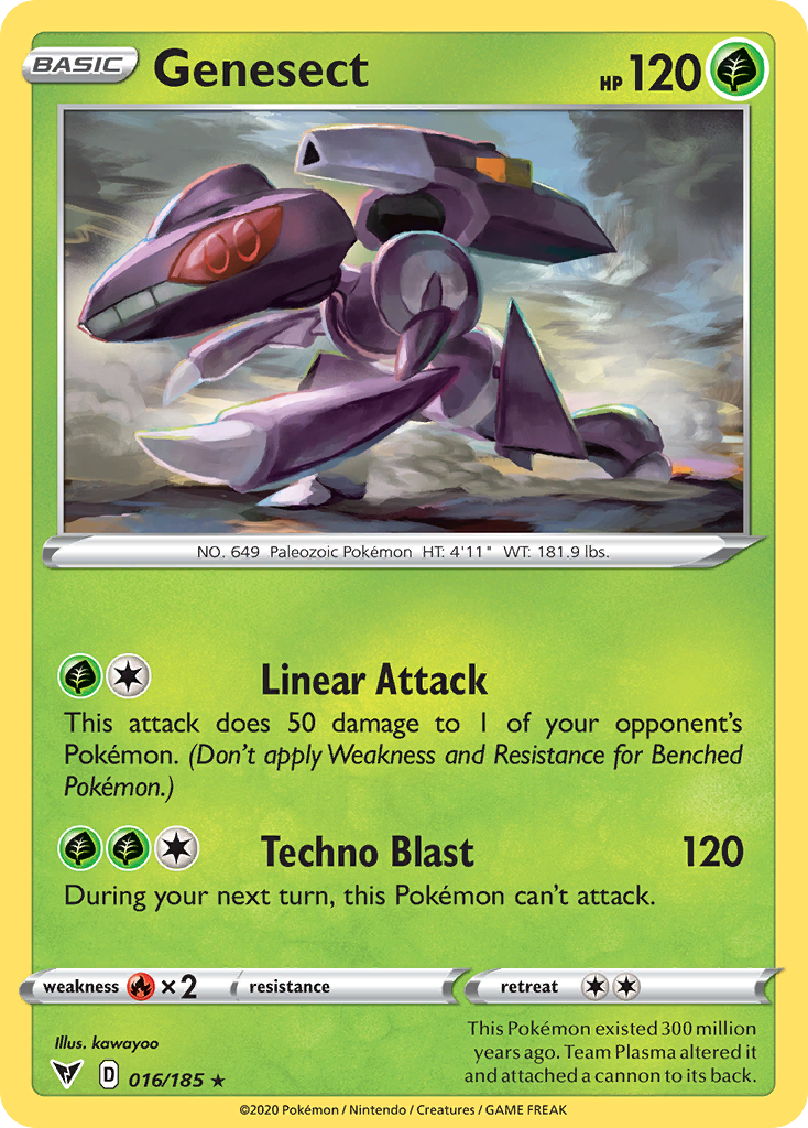 Genesect 16 Rare Holo card from Vivid Voltage