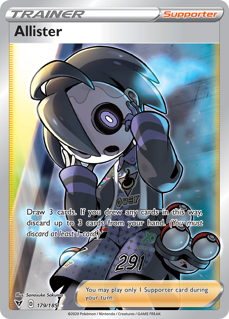Allister 179 Rare Ultra card from Vivid Voltage