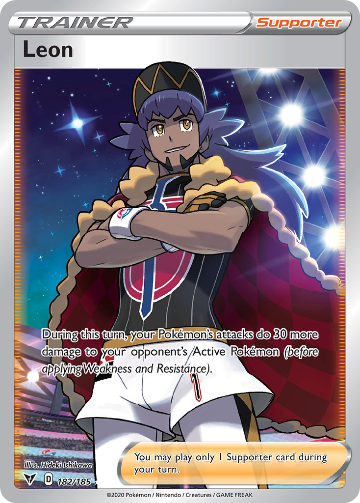 Leon 182 Rare Ultra card from Vivid Voltage
