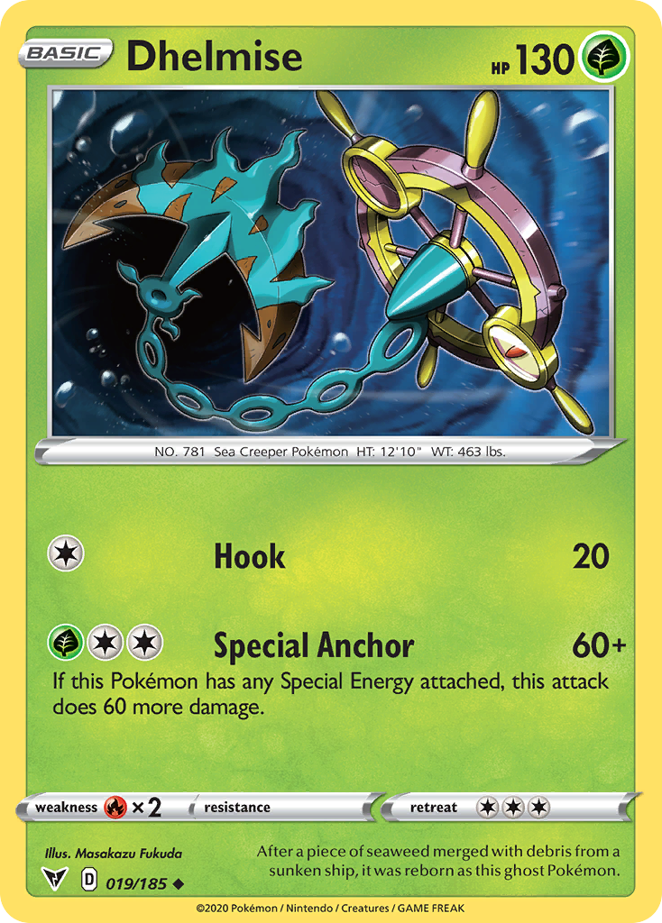 Dhelmise 19 Uncommon card from Vivid Voltage