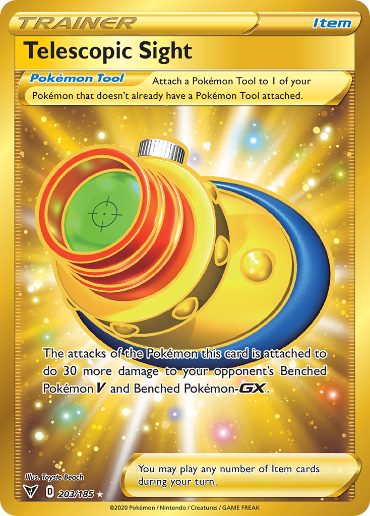 Telescopic Sight 203 Rare Secret card from Vivid Voltage